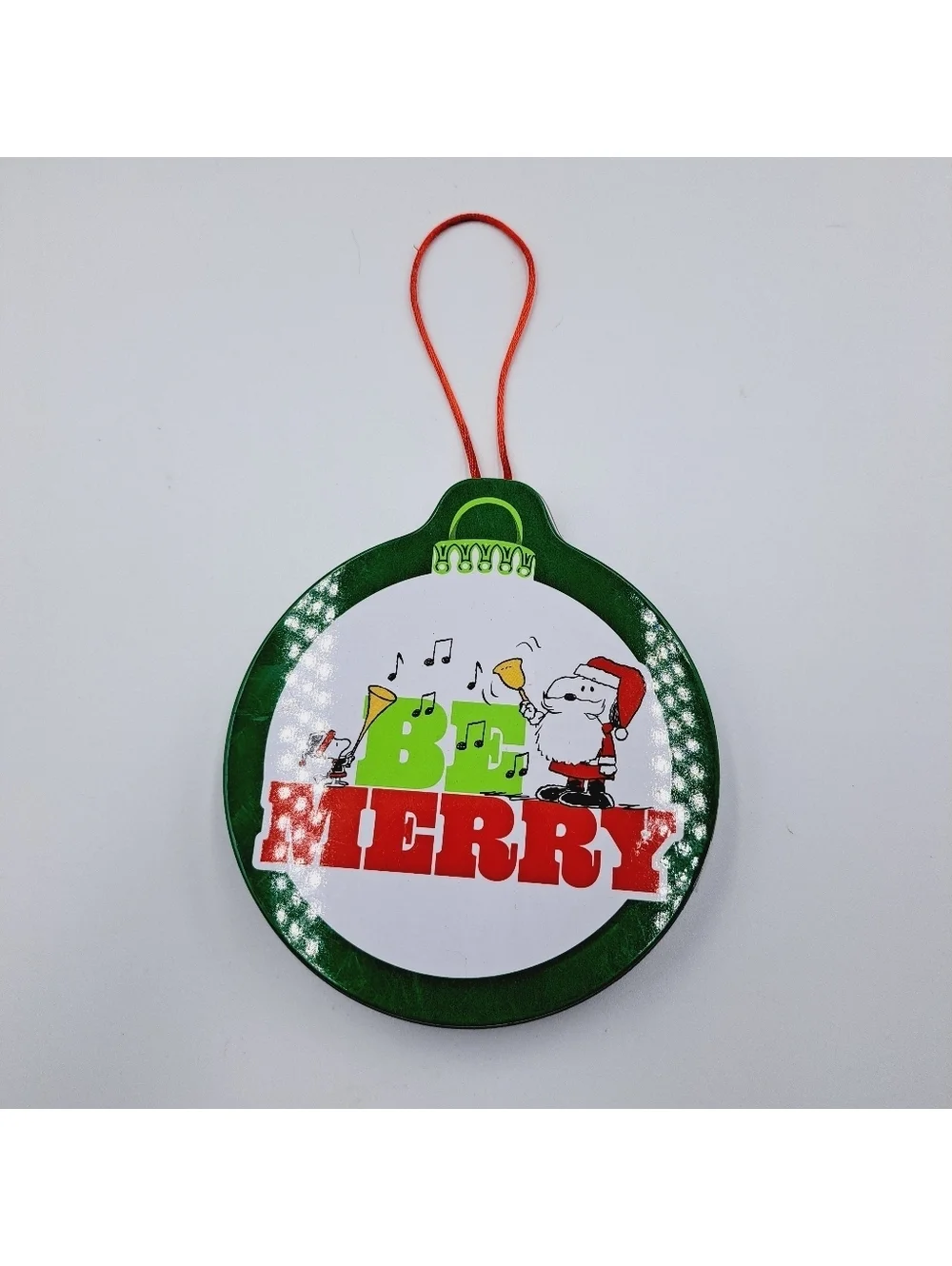 Charlie Brown Peanuts Holiday Snoopy Decor Pillows Tin Christmas Tree Ornament